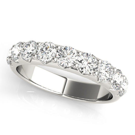 U-prong wedding band White Gold