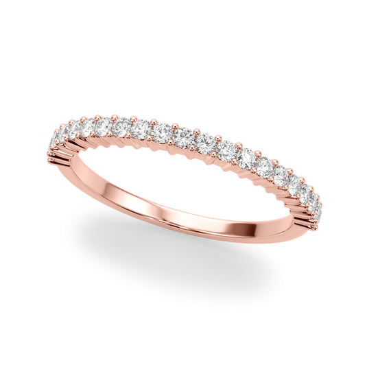 Prong Set Women’s Wedding Band Rose Gold