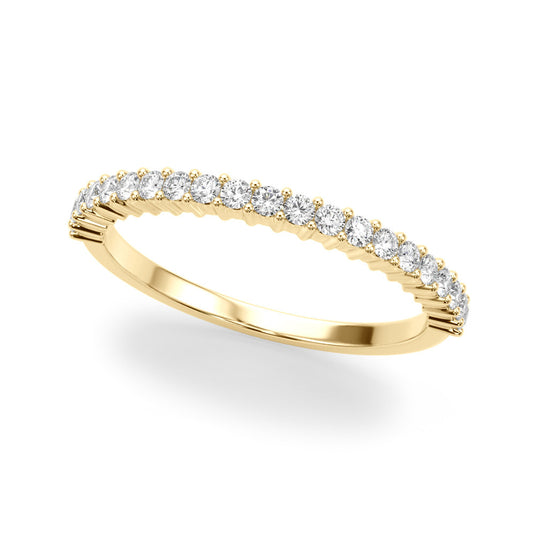 Prong Set Women’s Wedding Band Yellow Gold