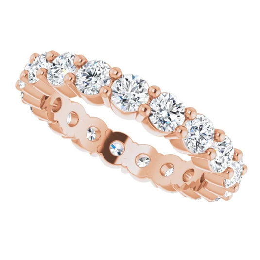 Natural Diamond Eternity Band for Women Yellow Gold