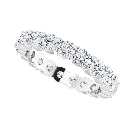 Natural Diamond Eternity Band for Women White Gold